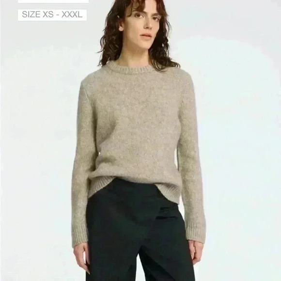 Selected Femme grey Alpaca Wool Crewneck Sweater xSmall - Picture 10 of 10